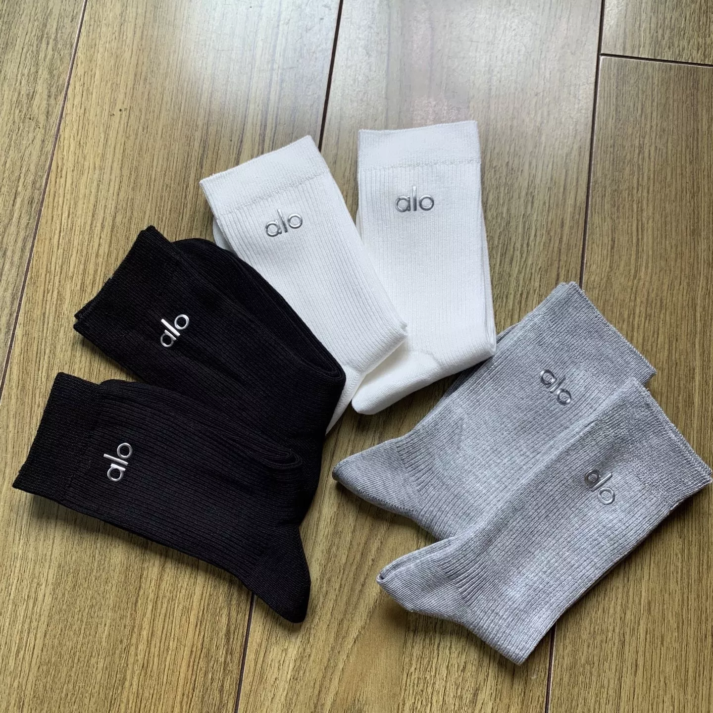 알로 고급 코마코튼 중목 양말 상세 이미지 2