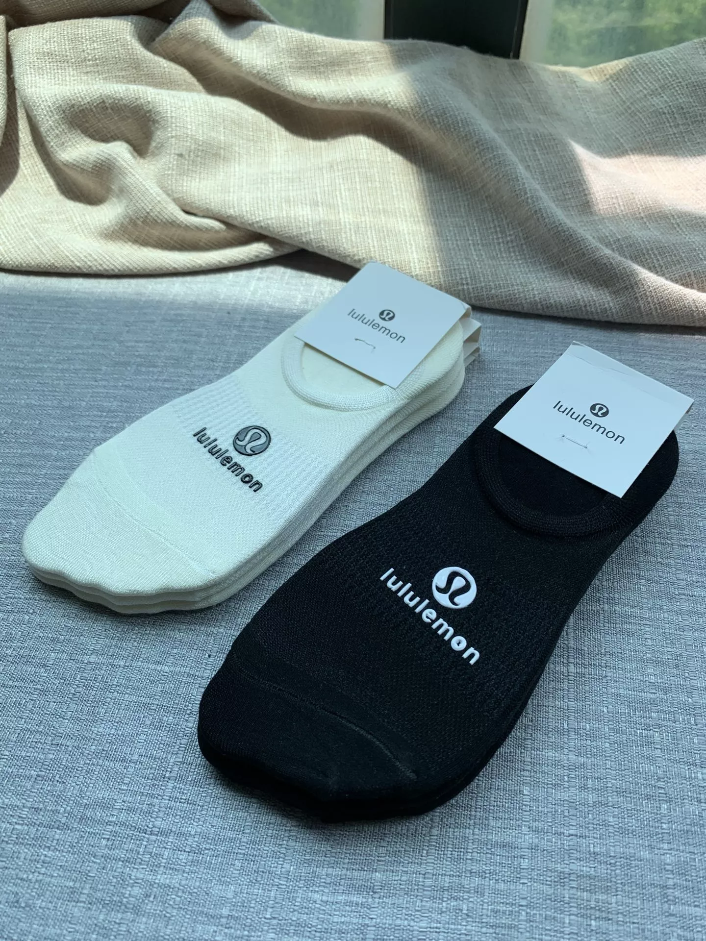 룰루레몬 여성용 실리콘 미끄럼방지 덧신 양말 상세 이미지 2