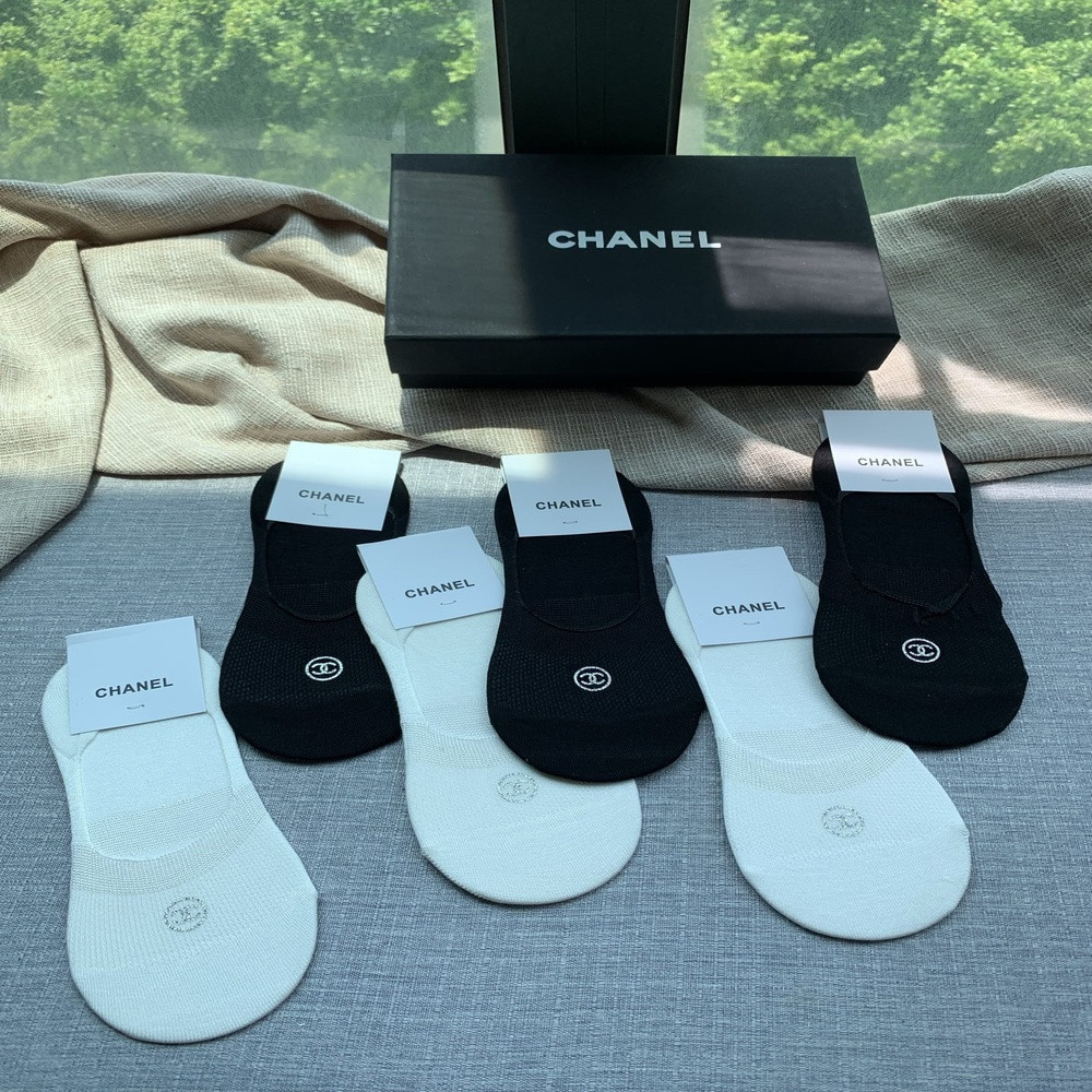 샤넬 로고 포인트 얕은 페이크삭스