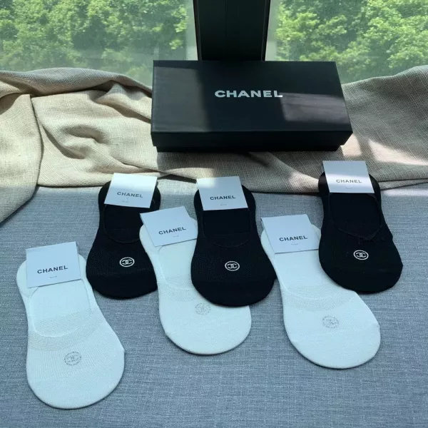 샤넬 로고 포인트 얕은 페이크삭스