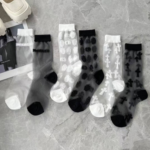 크롬하츠 고딕 크로스 시스루 스타킹