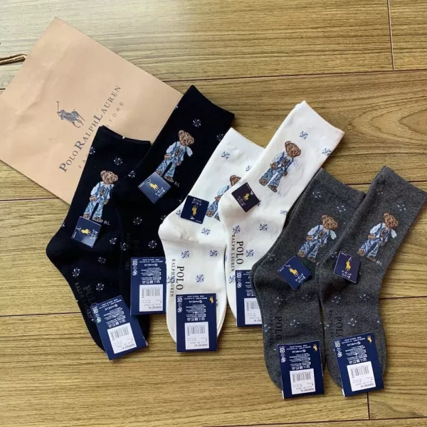 랄프로렌 고급 코튼 중목 양말 세트