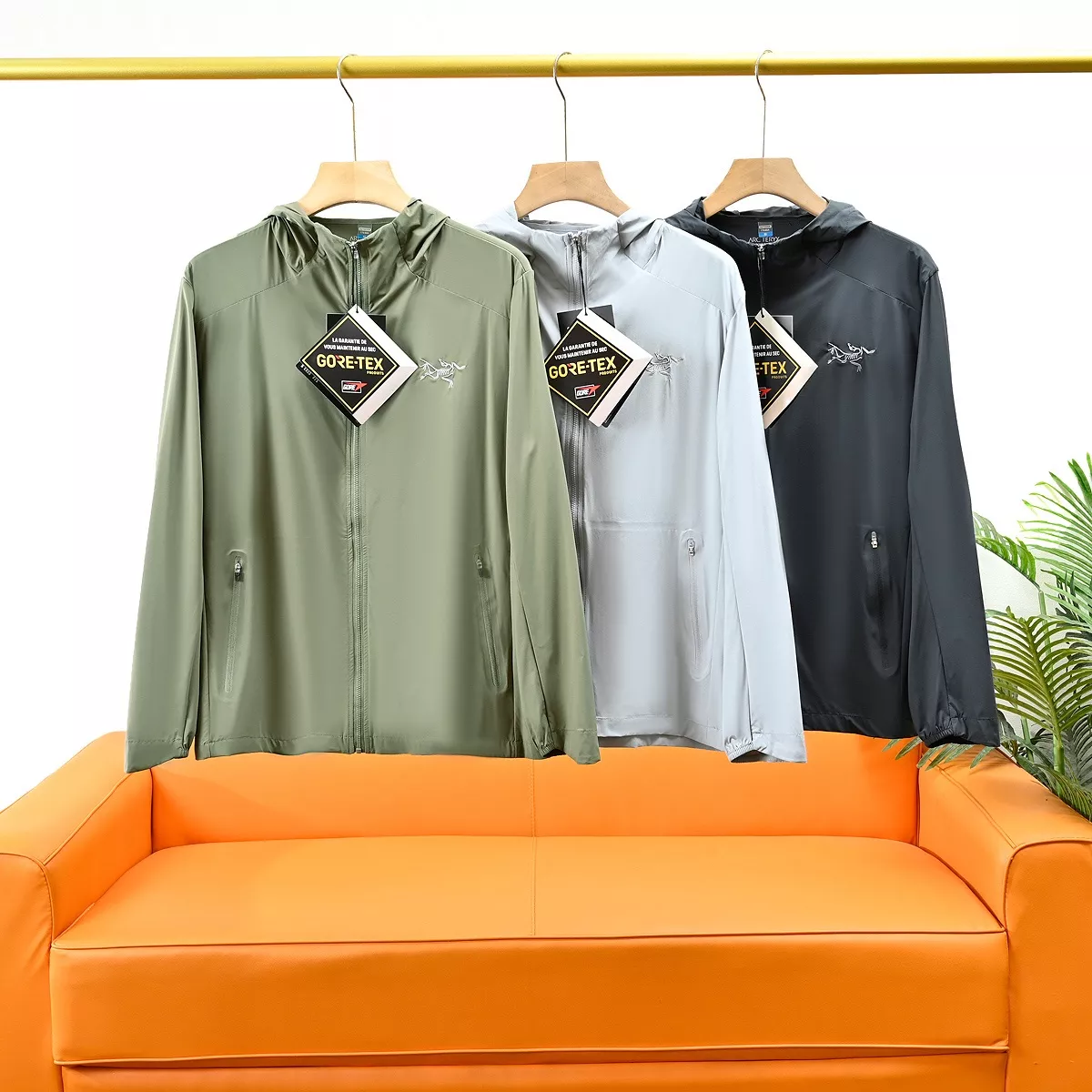 아크테릭스 자수 포인트 후드 집업 자외선차단 재킷 상세 이미지 1
