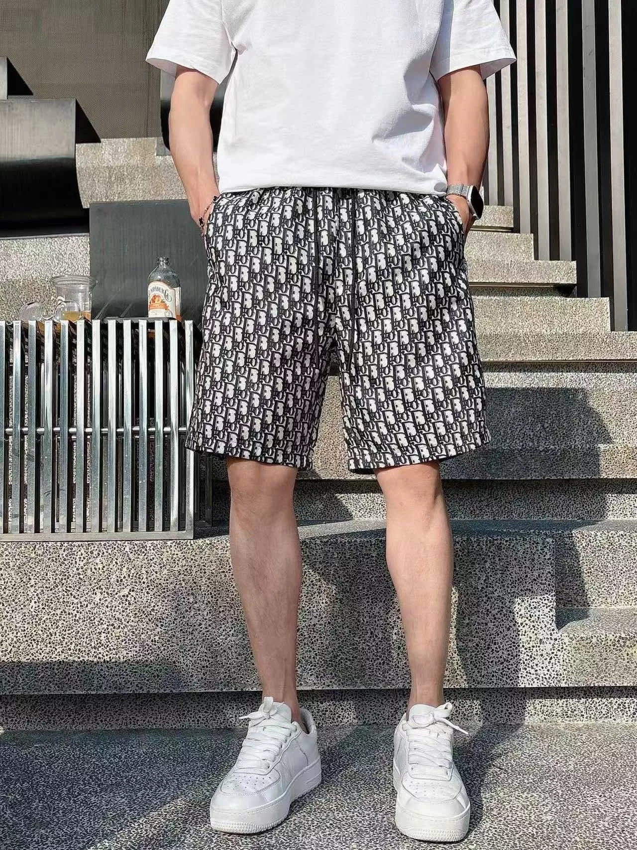 디올 자카드 모노그램 밴딩 쇼츠 상세 이미지 10