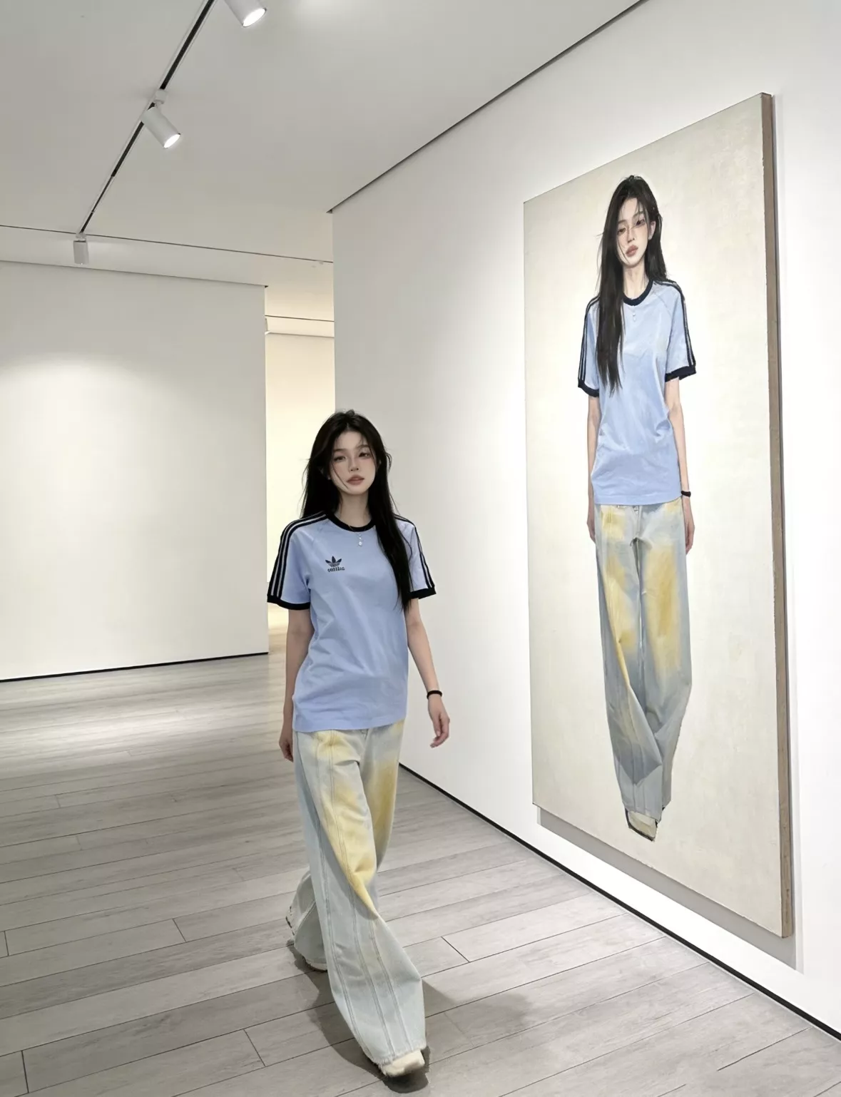 아디다스 트레포일 자수 라운드 반소매 티셔츠 상세 이미지 26