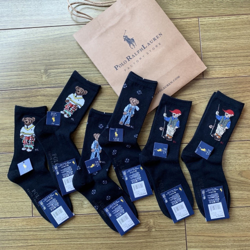 랄프로렌 고급 순면 중목 양말 세트