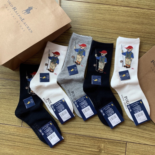 랄프로렌 고급 순면 중목 양말 세트