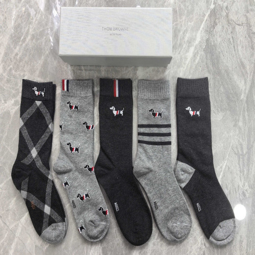톰브라운 순면 중목 양말 세트