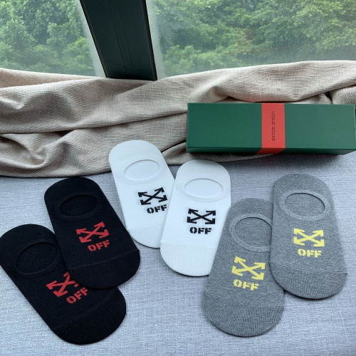 오프화이트 스트리트 애로우 코튼 덧신 삭스