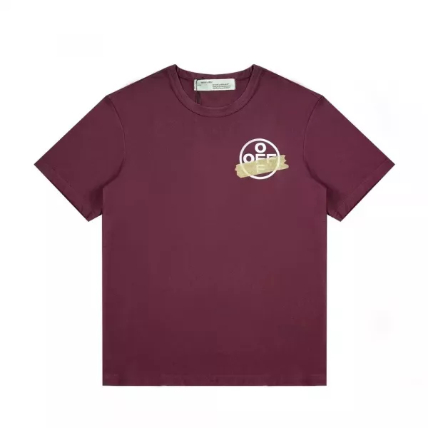 오프화이트 후면 골드 애로우 반소매 티셔츠