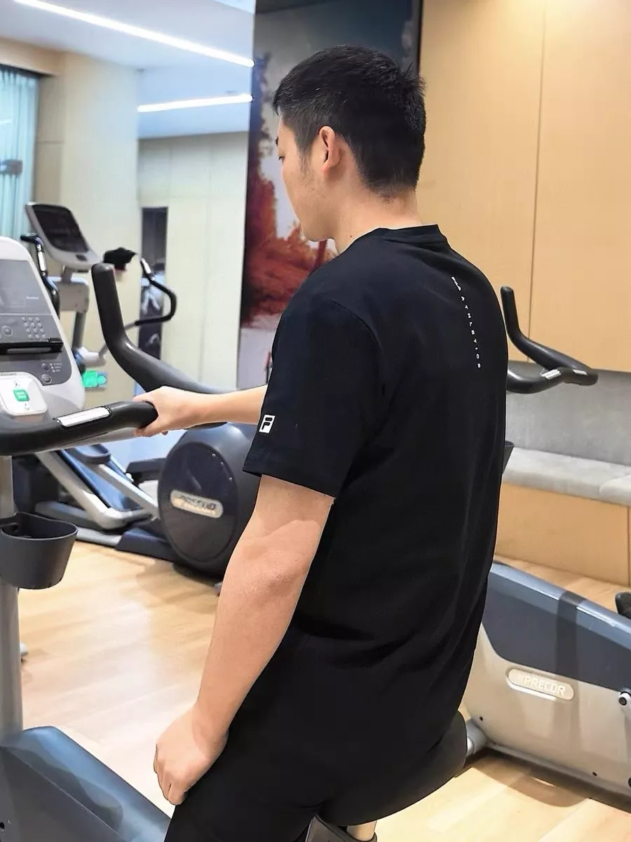 휠라 로고 포인트 스포츠 반소매 티셔츠 상세 이미지 27