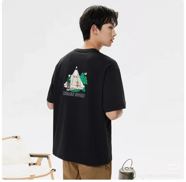코오롱스포츠 일러스트 콜라보 캠핑 반팔 티셔츠 상세 이미지 26