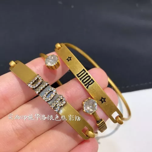 디올 빈티지 큐빅 뱅글 스타일 팔찌