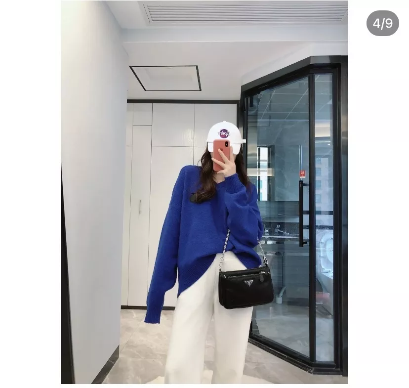 프라다 체인 스트랩 나일론 숄더백 상세 이미지 15
