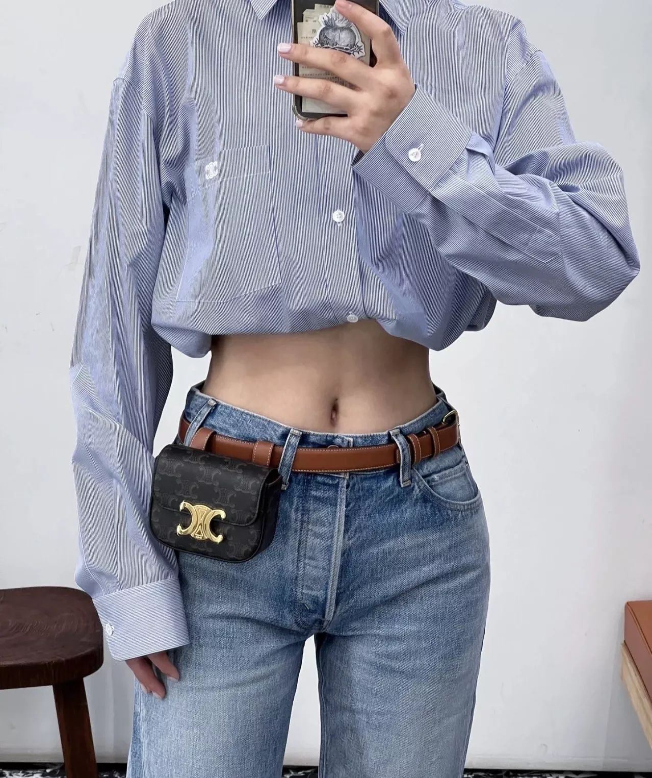 셀린느 미니 벨트백 상세 이미지 15