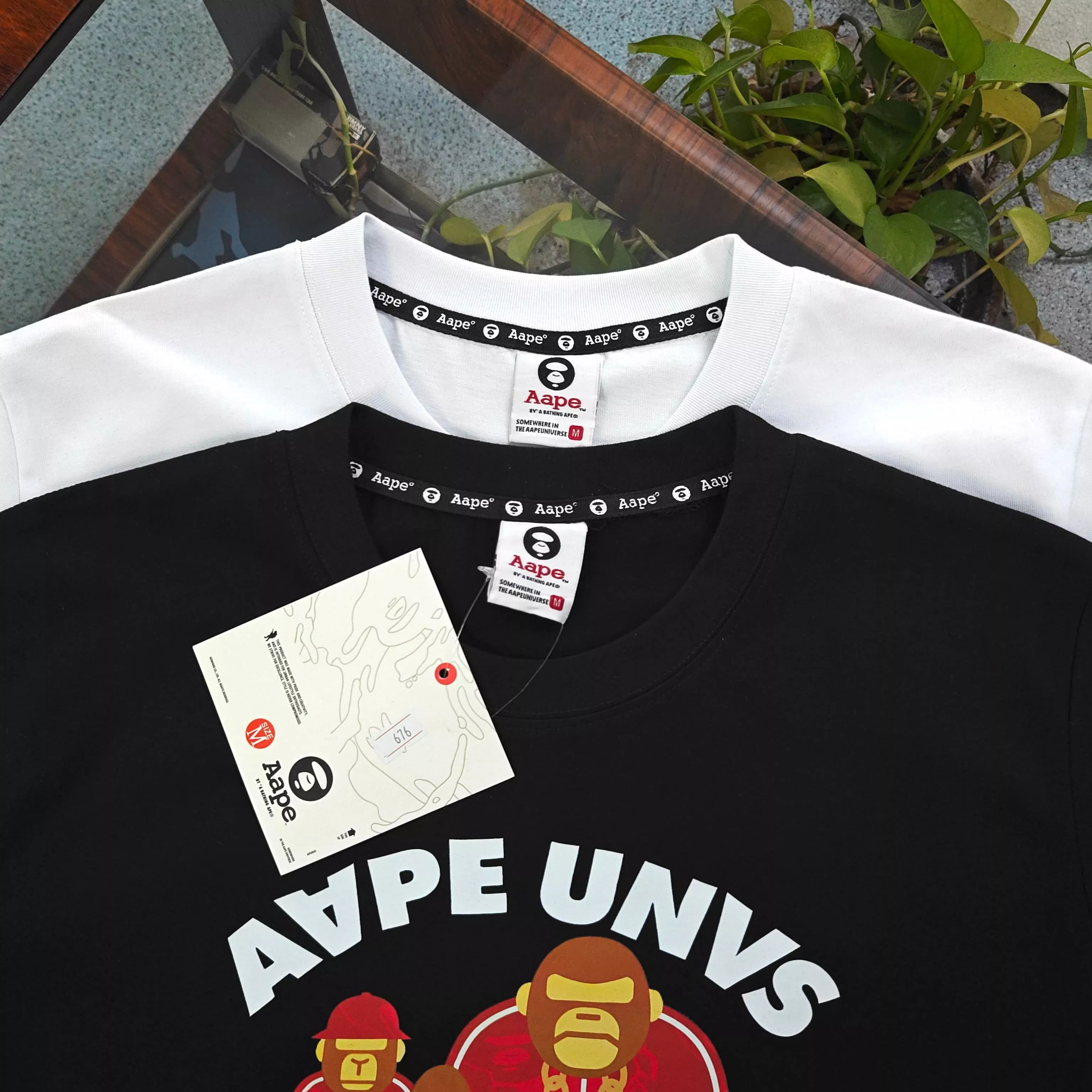 에이프 레드 로고 프린트 캐주얼 세트 상세 이미지 9