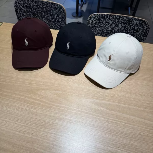 랄프로렌 자수 로고 코튼 캡
