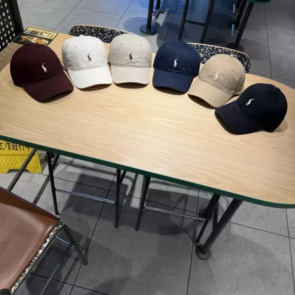 랄프로렌 자수 로고 코튼 캡
