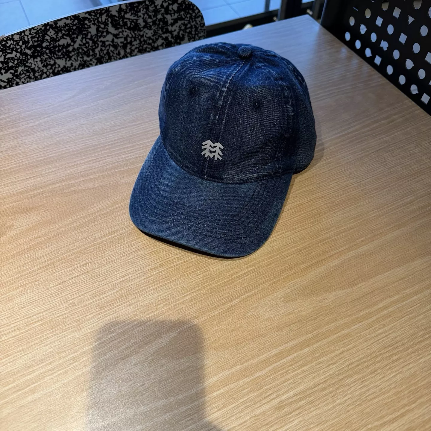 코오롱 로고 포인트 데님 캡 상세 이미지 5