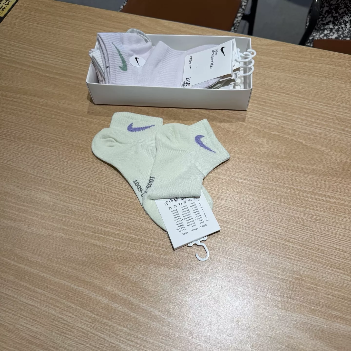 나이키 로고 자수 코튼 숏삭스 상세 이미지 6