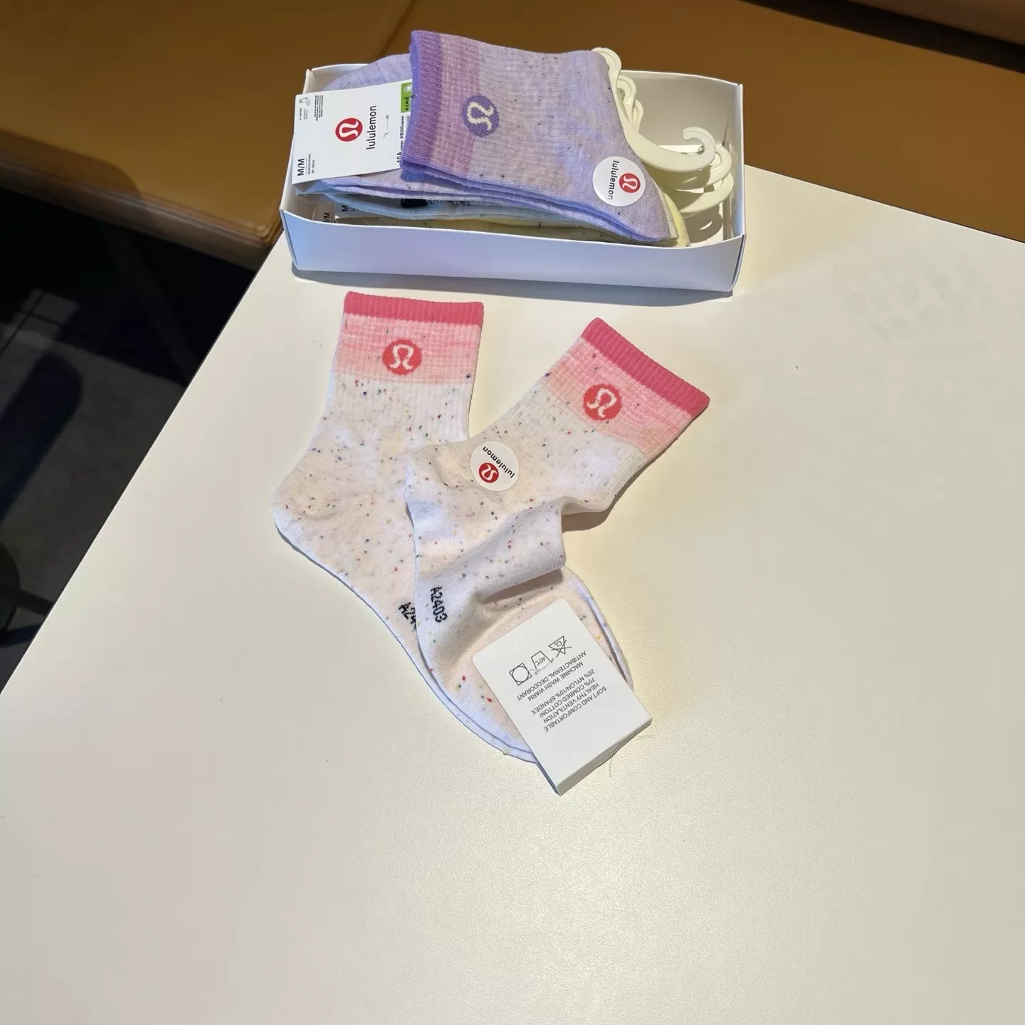 룰루레몬 자수 로고 커플 삭스 세트 상세 이미지 4