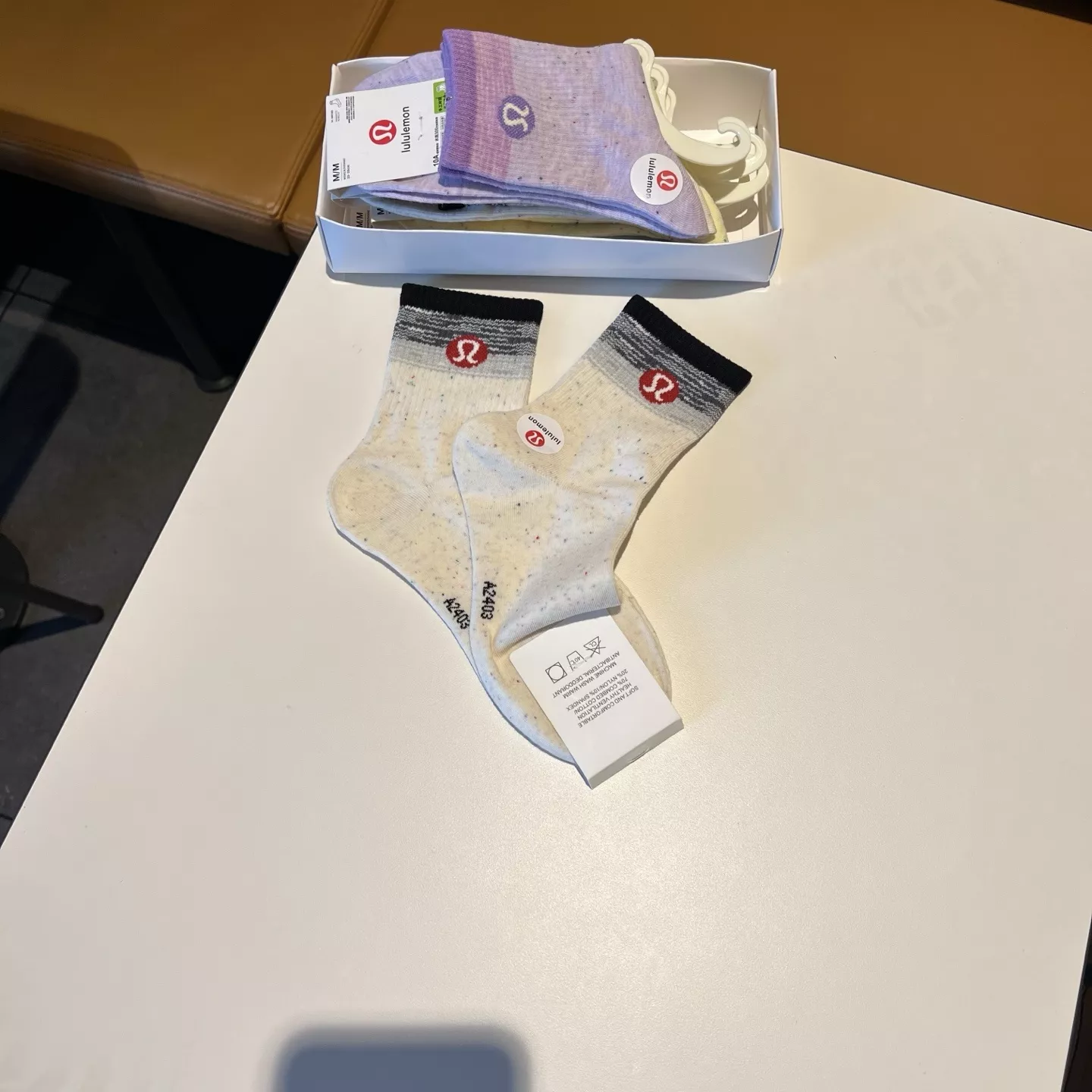 룰루레몬 자수 로고 커플 삭스 세트 상세 이미지 7