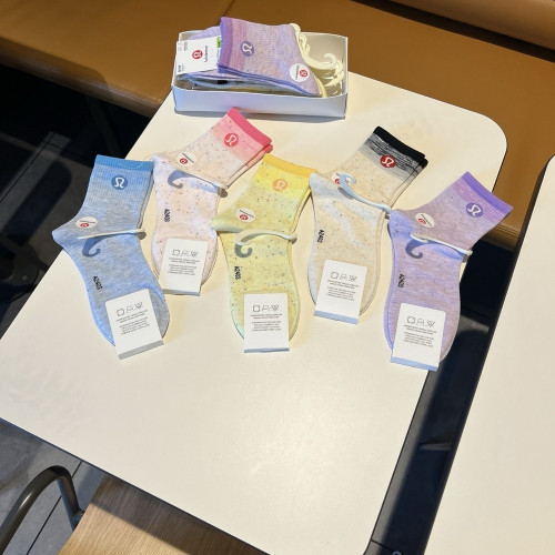 룰루레몬 자수 로고 커플 삭스 세트