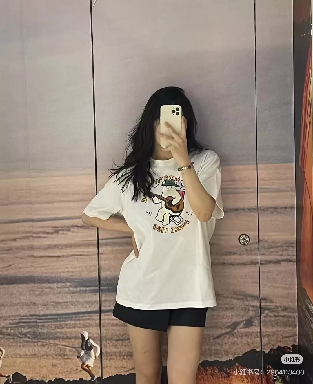 노스페이스 베어 프린트 코튼 반소매 티셔츠 상세 이미지 11