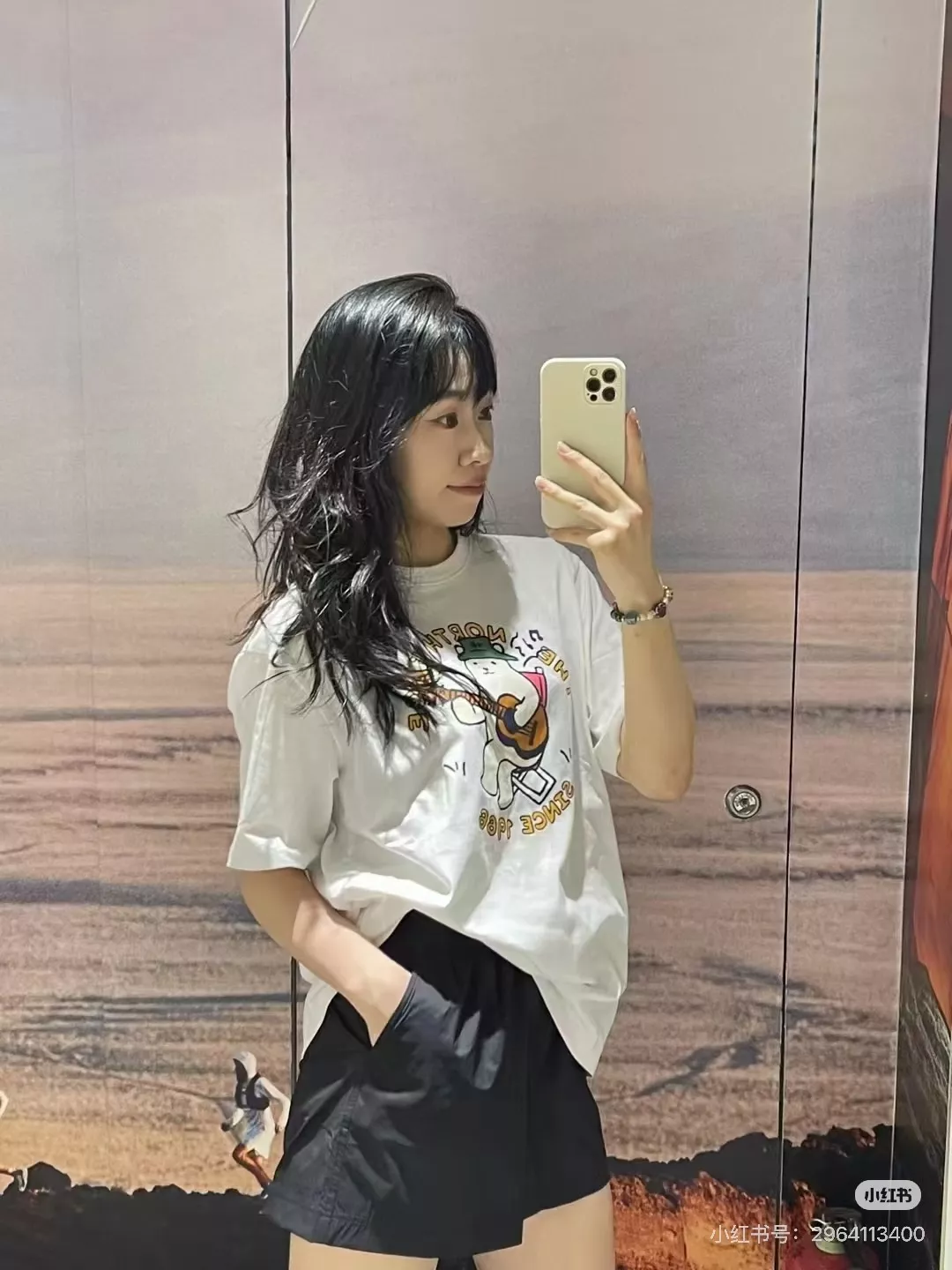 노스페이스 베어 프린트 코튼 반소매 티셔츠 상세 이미지 12