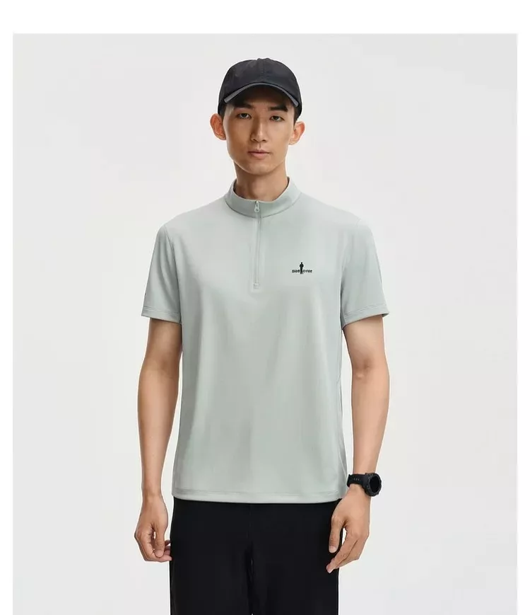 비음러펀 경량 자외선 차단 반집업 반소매 티셔츠 상세 이미지 14