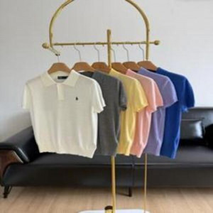 여성용 반소매 니트