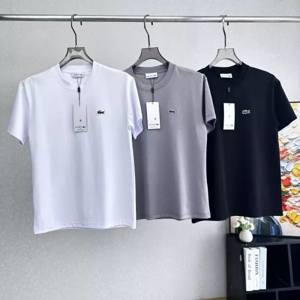 라코스테 프렌치 감성 솔리드 반팔 티