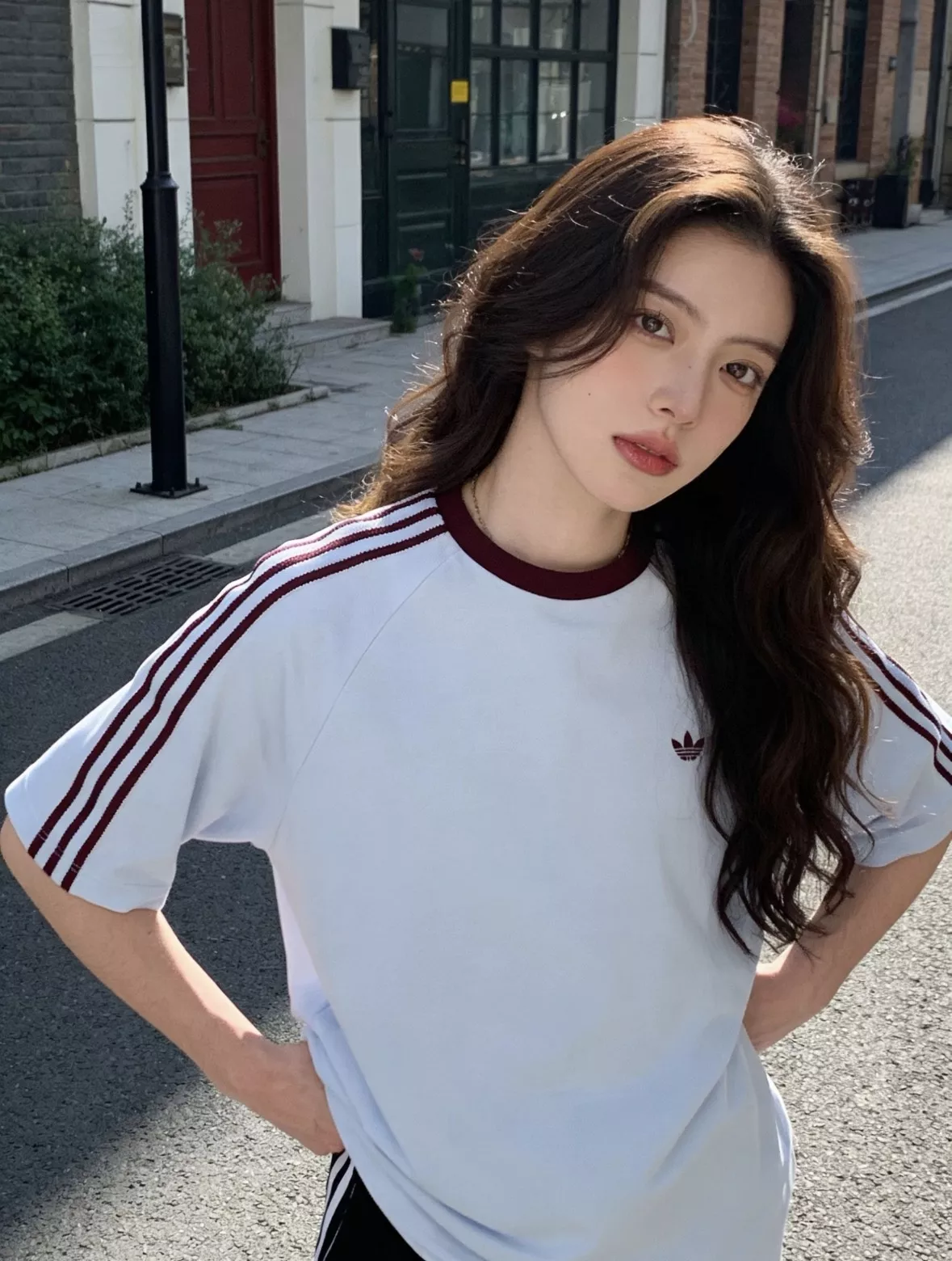 아디다스 클래식 배색 래글런 반소매 티셔츠 상세 이미지 20