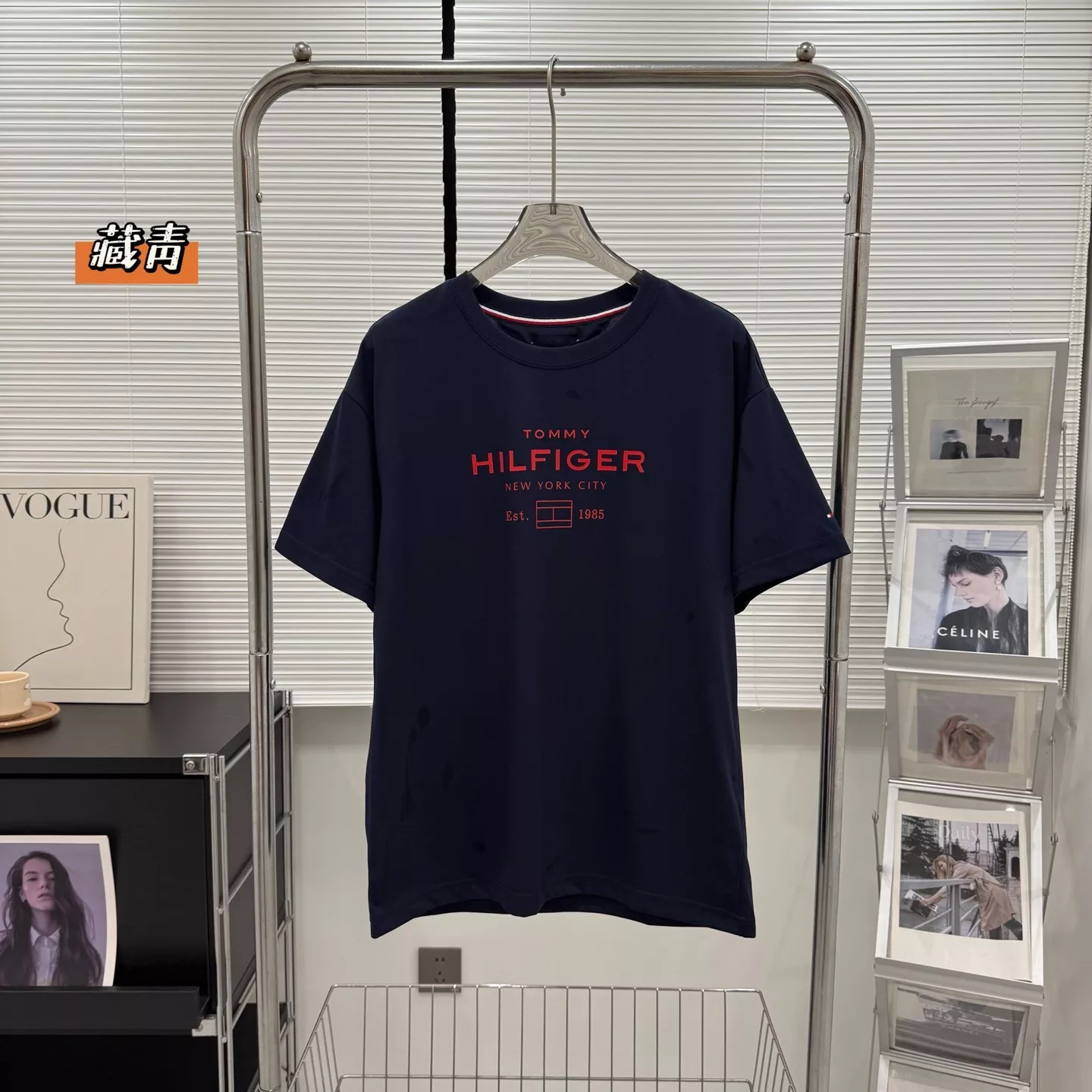 타미힐피거 클래식 로고 코튼 반팔 티셔츠 상세 이미지 4