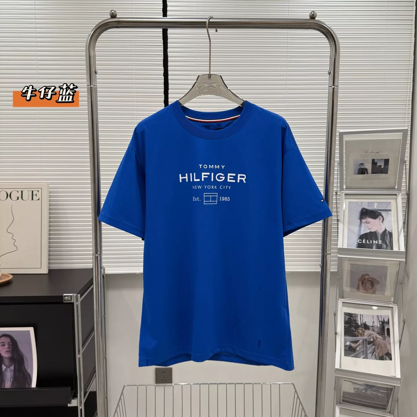 타미힐피거 클래식 로고 코튼 반팔 티셔츠 상세 이미지 3