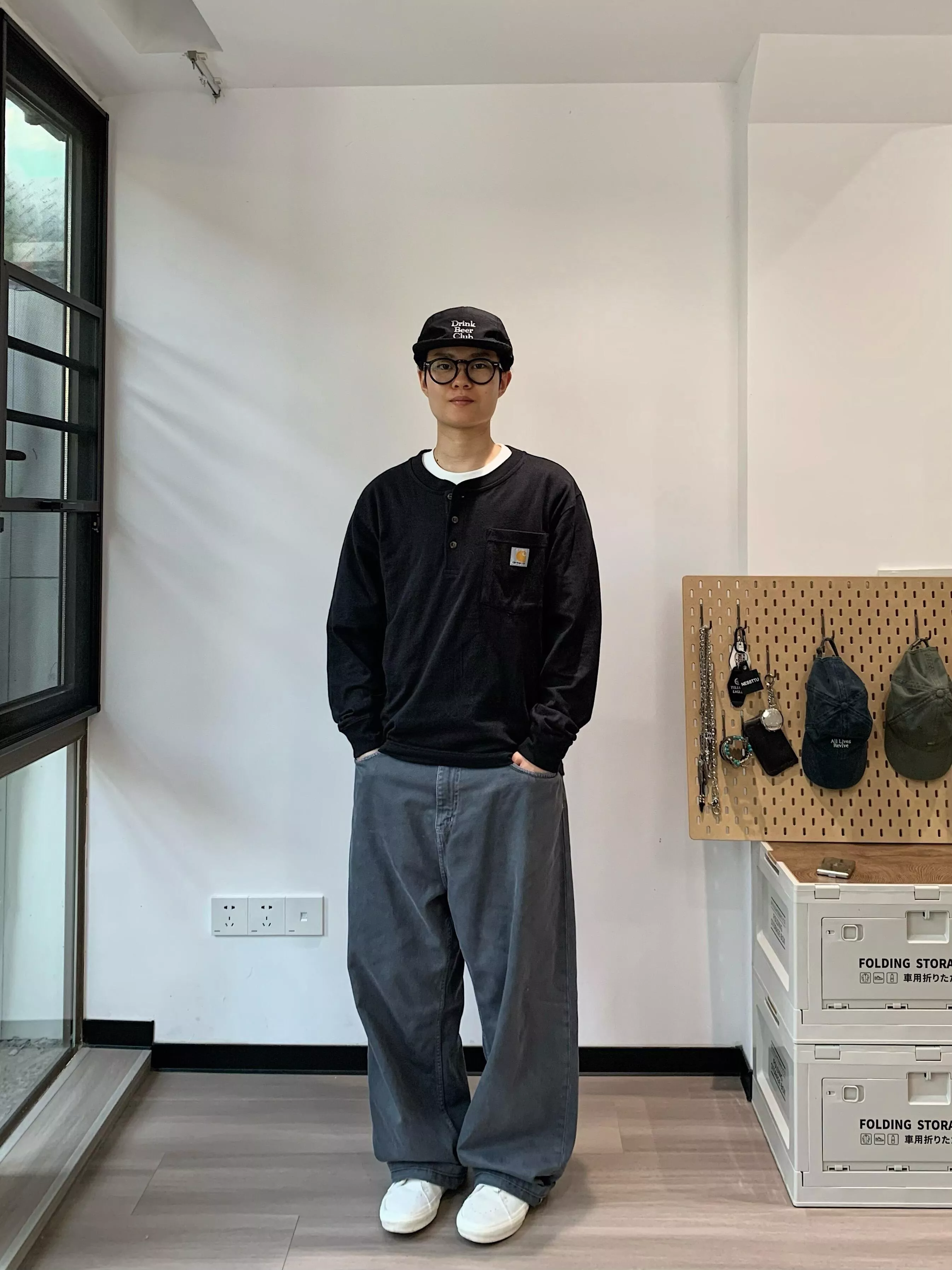 칼하트 헨리넥 포켓 긴소매 티셔츠 상세 이미지 9