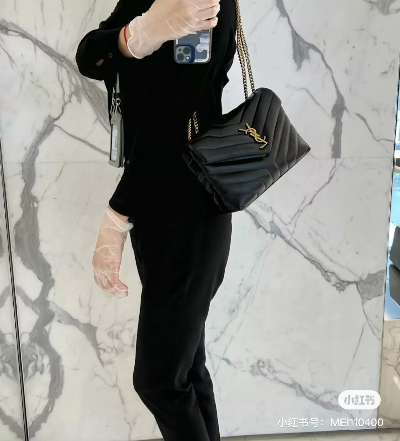 입생로랑 퀼팅 레더 체인백 상세 이미지 13