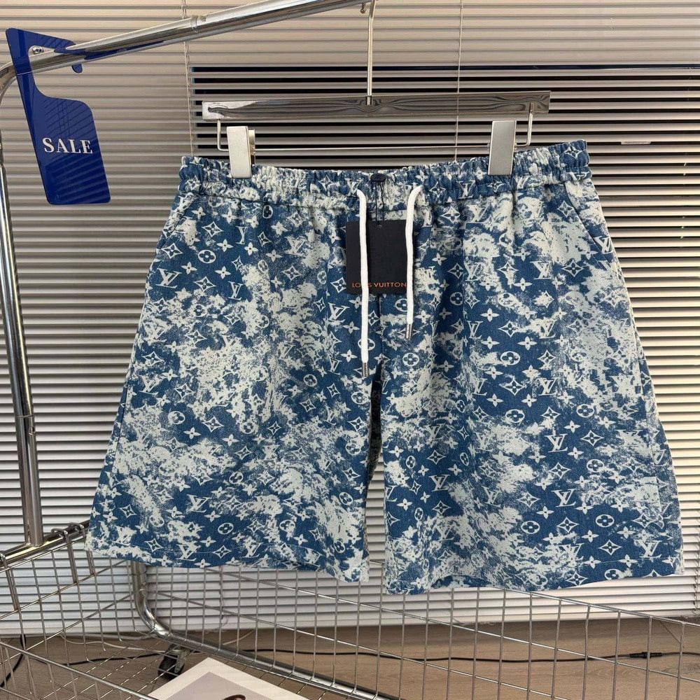 루이비통 빈티지 워싱 데님 밴딩 반바지