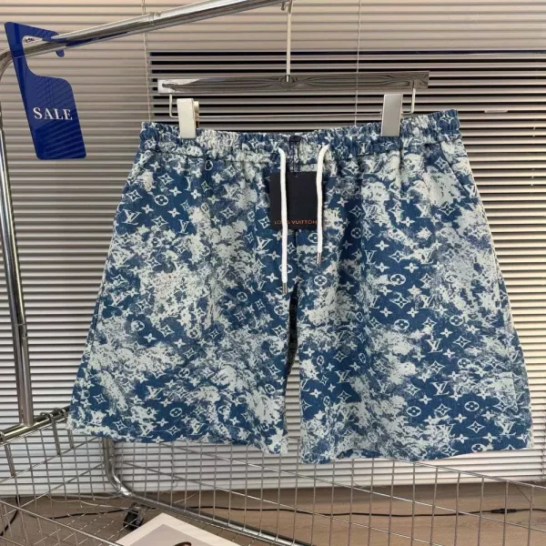 루이비통 빈티지 워싱 데님 밴딩 반바지