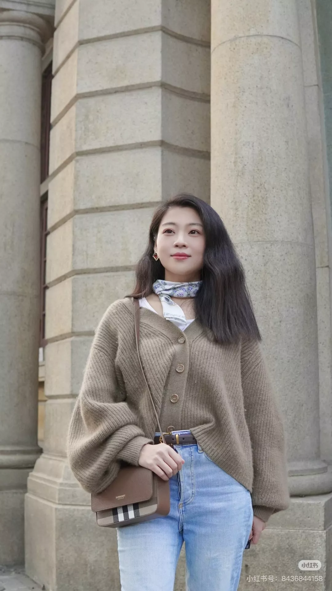 버버리 체크 캔버스 송아지 가죽 크로스백 상세 이미지 20