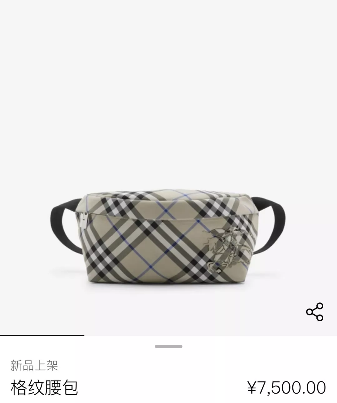 버버리 체크 패턴 벨트백 상세 이미지 19