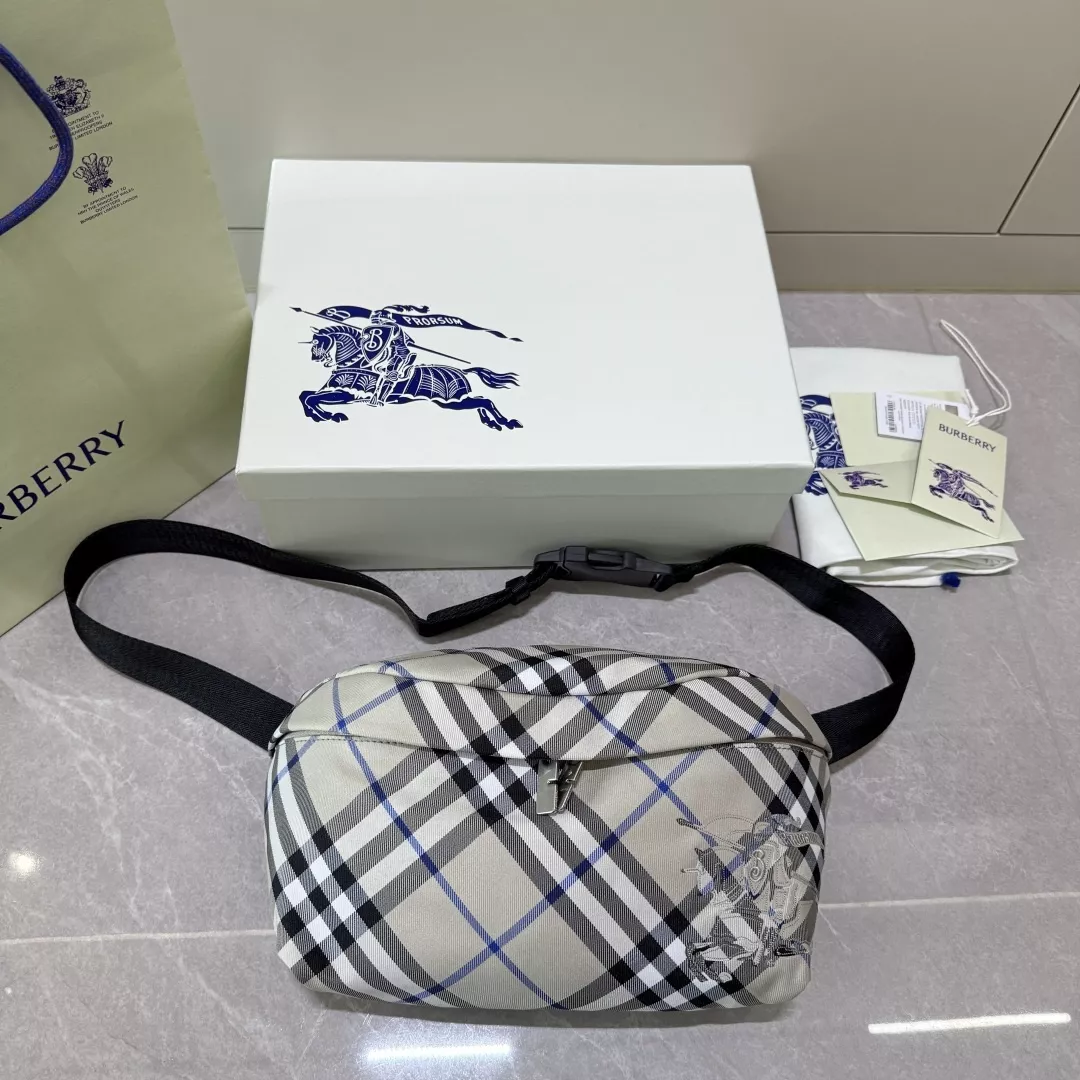 버버리 체크 패턴 벨트백 상세 이미지 14