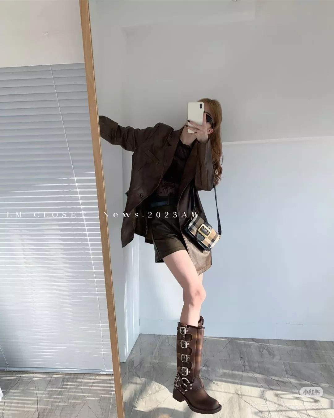 버버리 체크 패턴 버클 포인트 스트랩백 상세 이미지 20