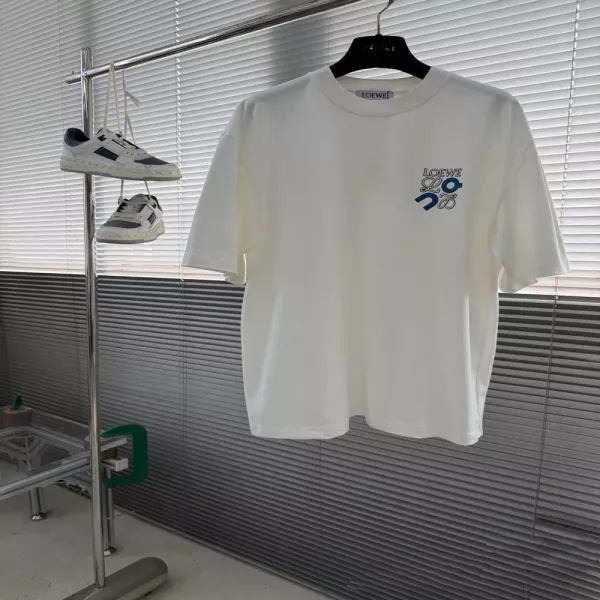 로에베 온러닝 콜라보 레터링 프린트 반팔 티셔츠