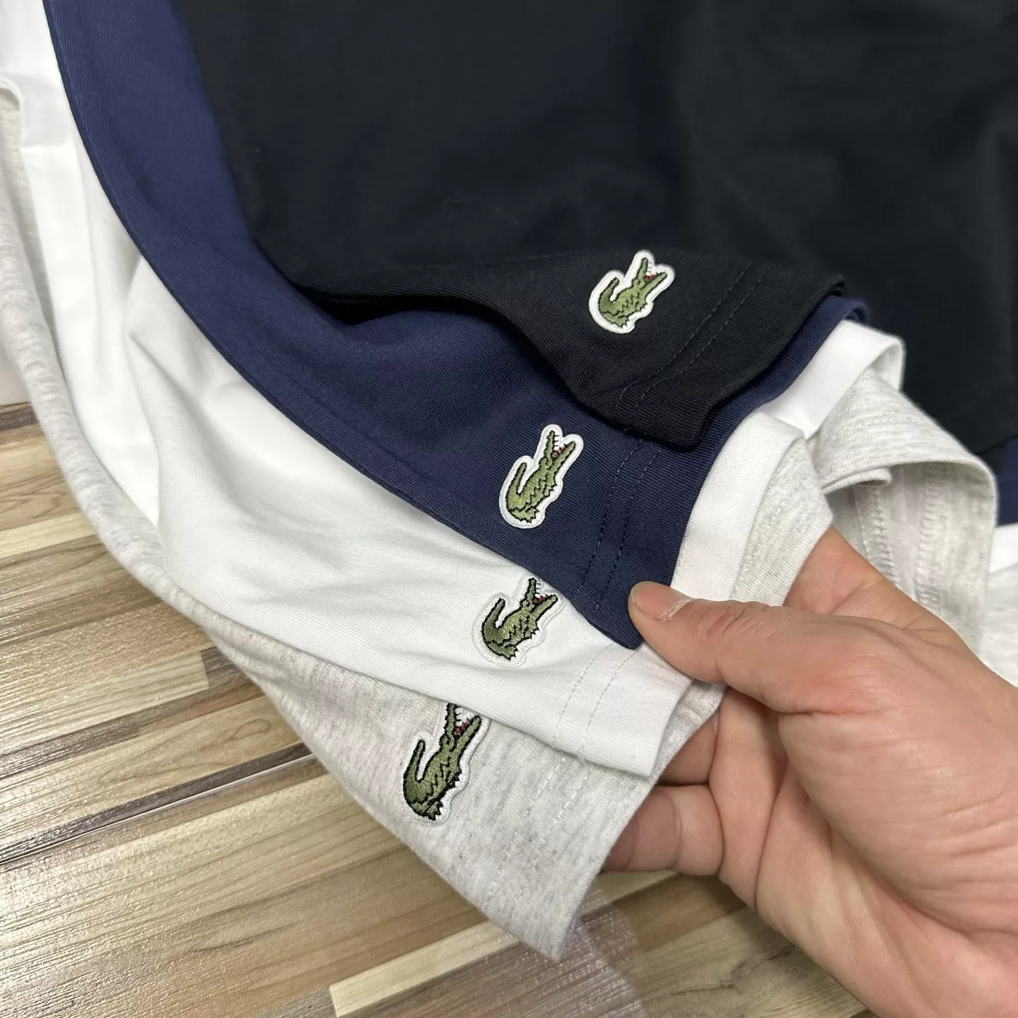 라코스테 크로커다일 레터링 반팔 티셔츠 상세 이미지 8