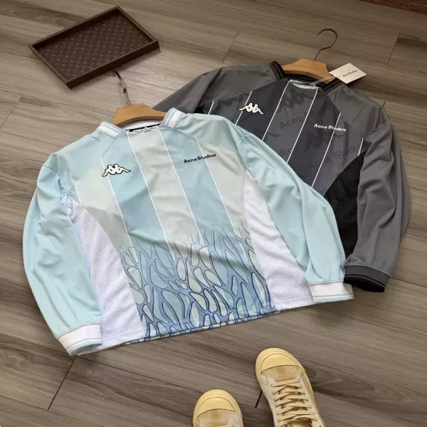 아크네스튜디오 카파 콜라보 로고 메쉬 긴소매 티셔츠