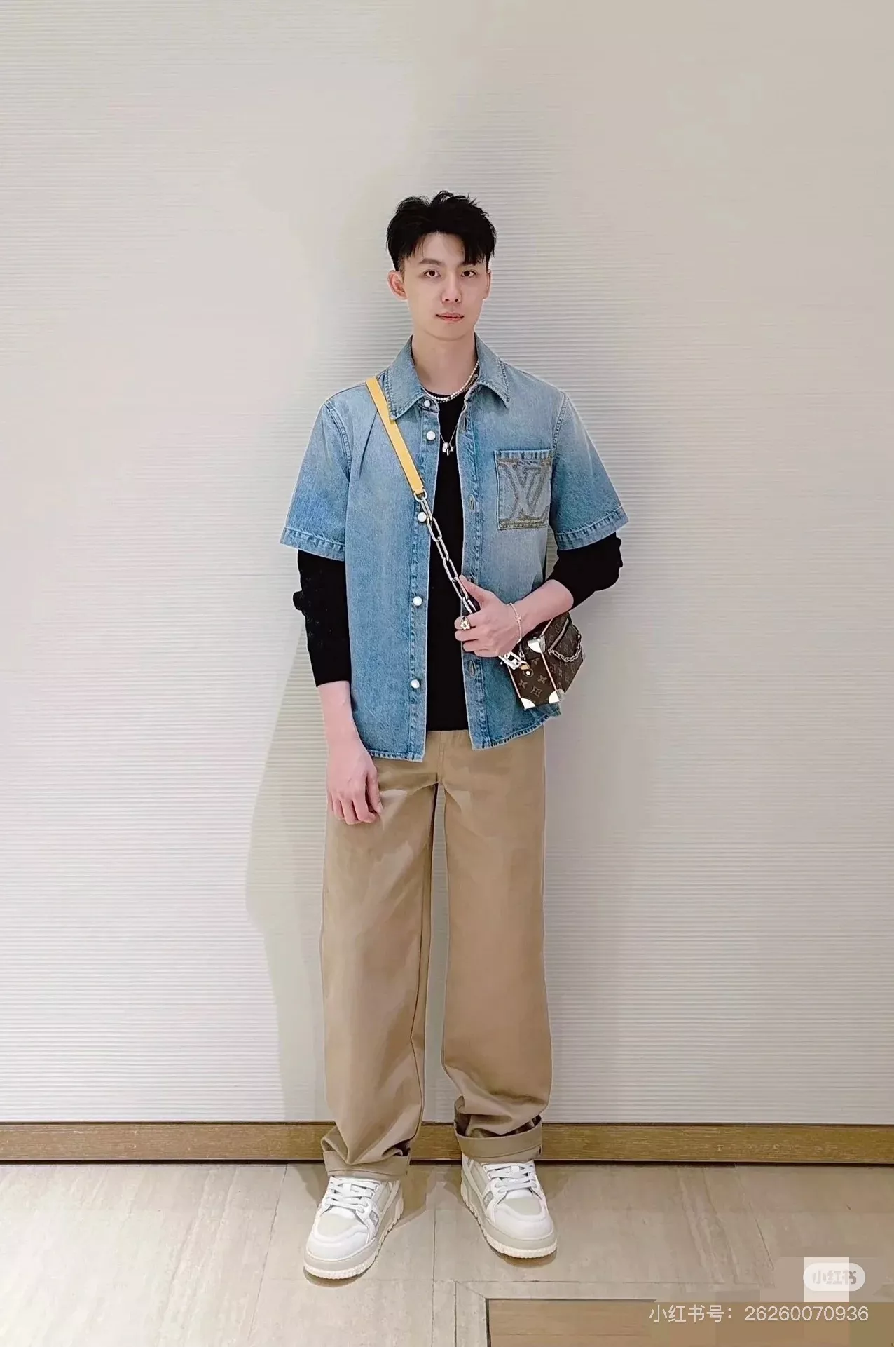 루이비통 워싱 데님 반소매 셔츠 상세 이미지 20