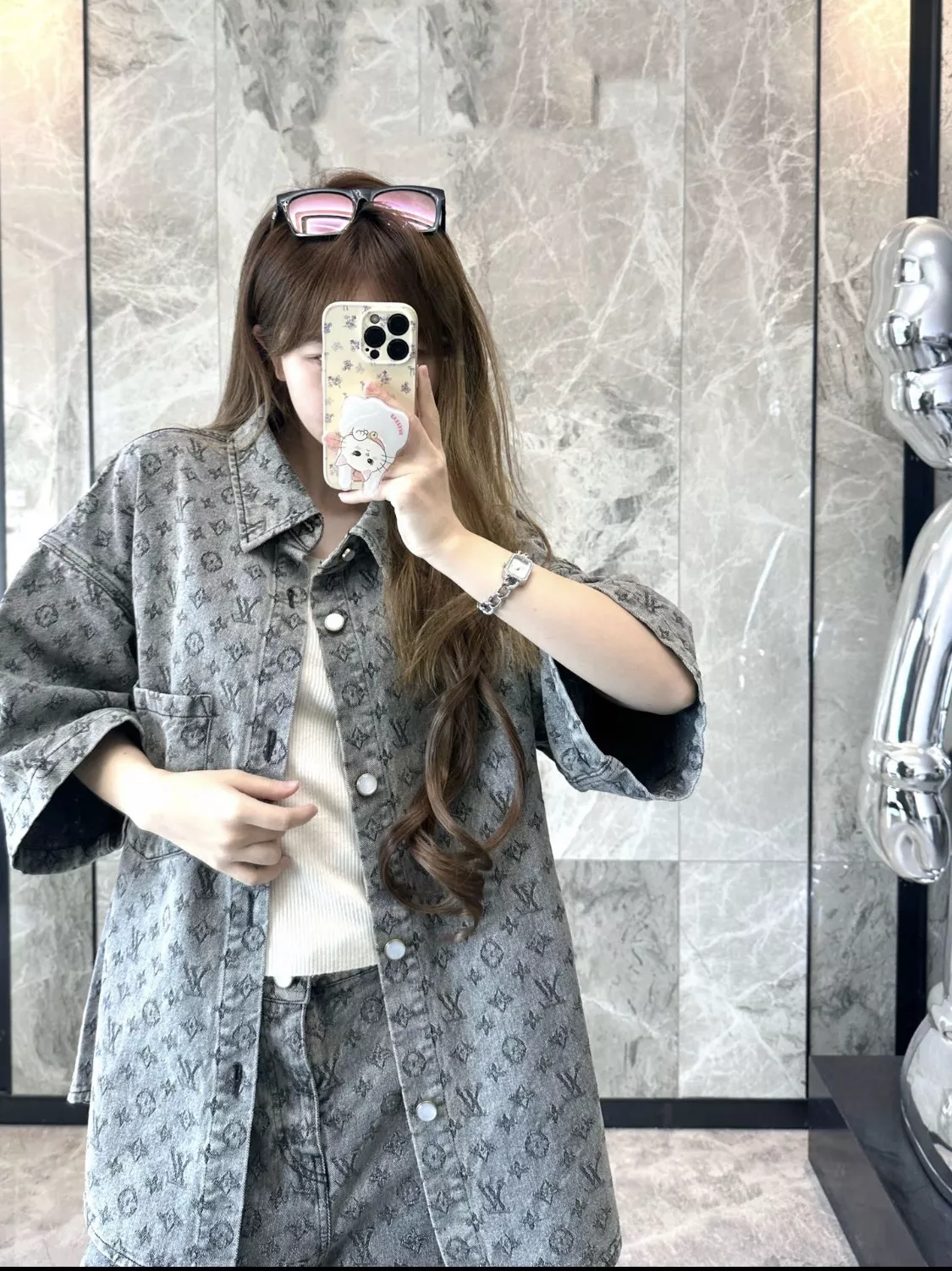 루이비통 타일러 콜라보 모노그램 자카드 데님 재킷 상세 이미지 17