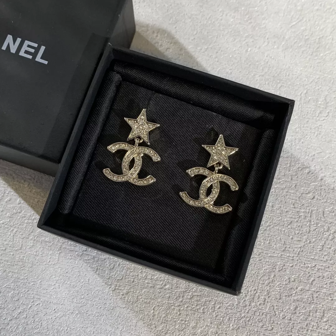 샤넬 스타 크리스탈 장식 이어링 상세 이미지 2