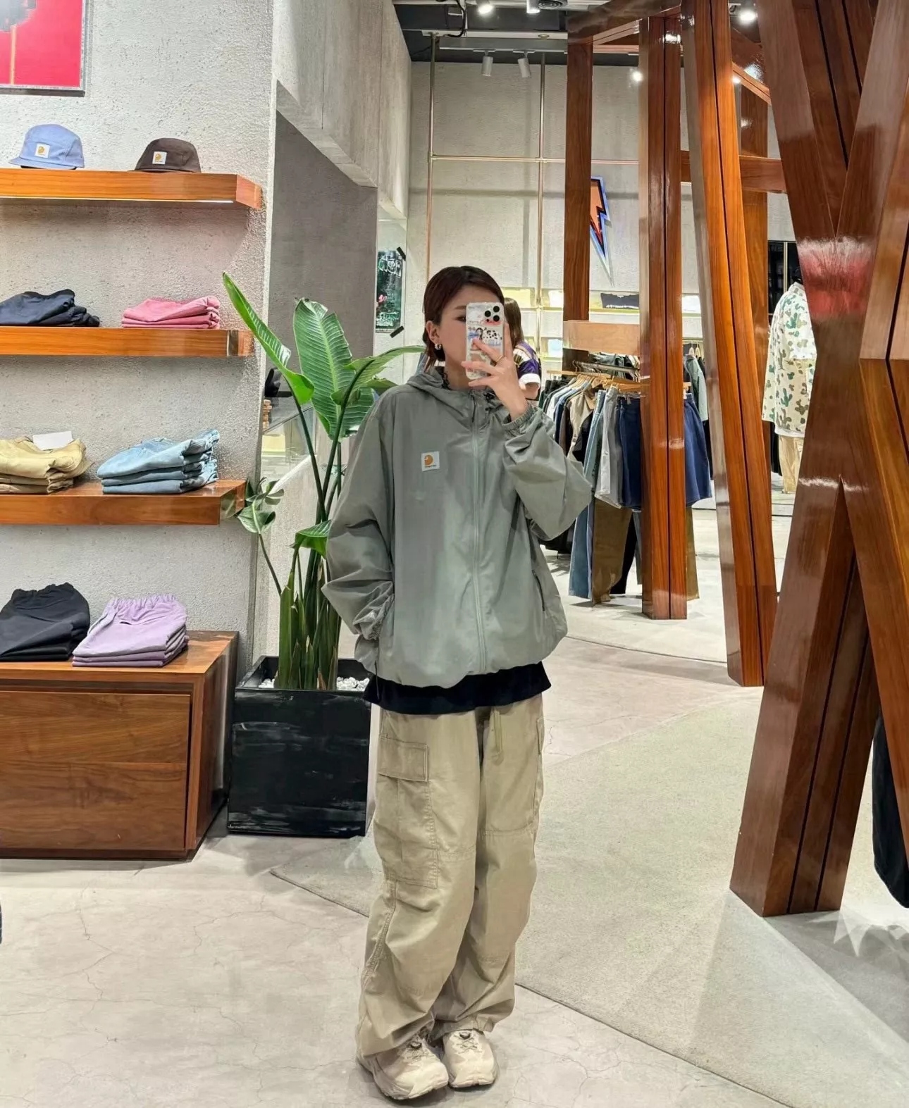 칼하트 경량 나일론 후드 재킷 상세 이미지 18